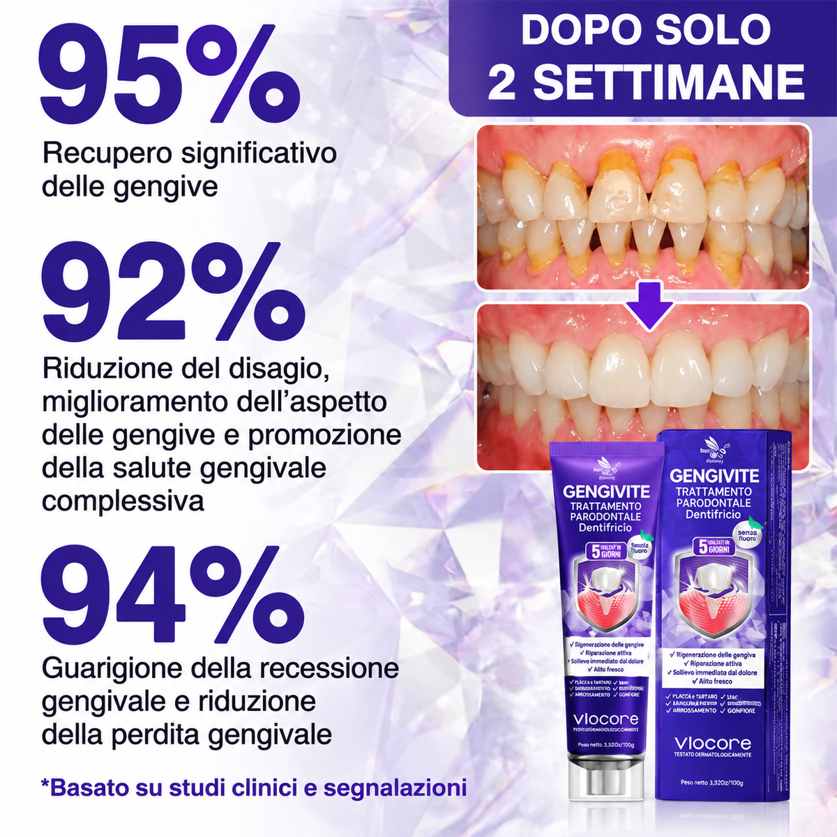 Rolimey® VioCore » Dentifricio al veleno d’api per gengivite e parodontite